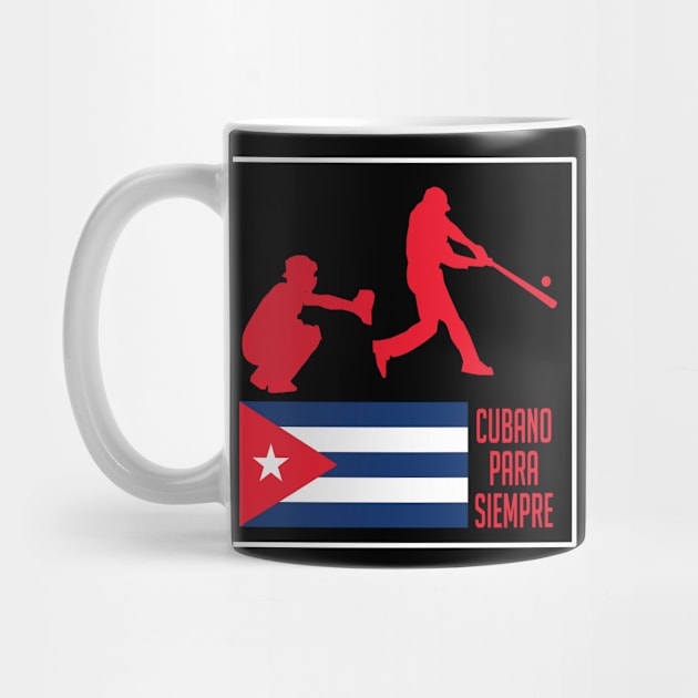 Cuba Flag, Cuban Baseball League, Cubano Para Siempre by Jakavonis